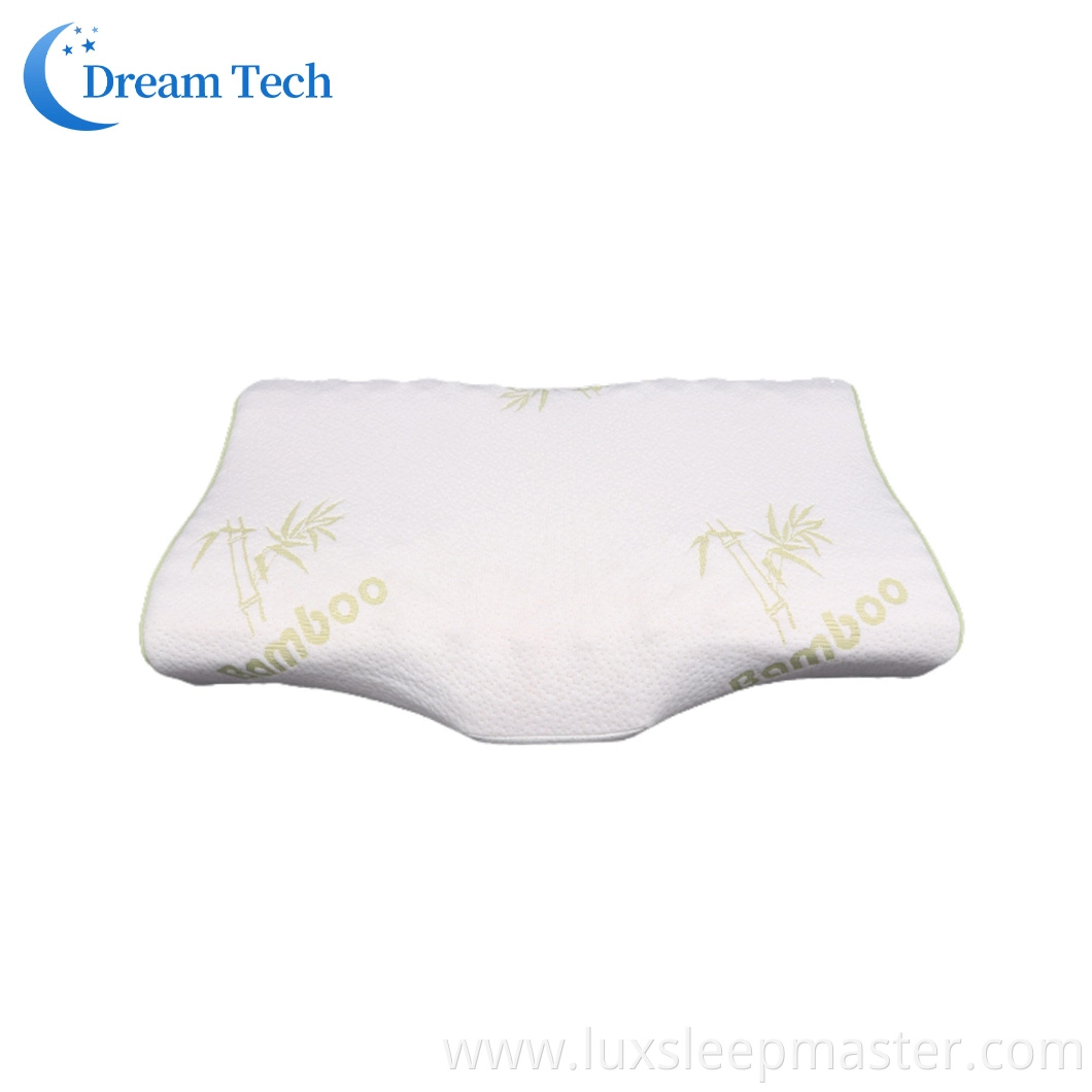 2021 New Product Premium Quality Bamboo Shredded Memory Foam Pillow Bamboo Neck Support Pillow